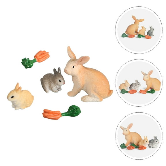 ifundom Multi-Colored Model Toy for Decoration, Premium Plastic Mini Animal Figurine, 1 Set for Home and Office