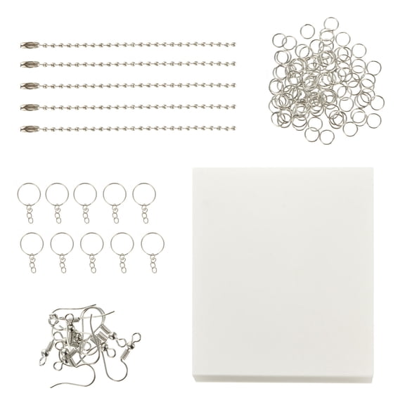 ifundom Clear Shrink Art Sheets Kit for Handmade Jewelry Crafting, Safe Materials, 1 Set for Unique Crafts and Accessories