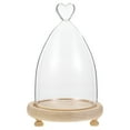 thumbnail image 1 of LITINKIMI 19Pack Delicate Glass Cover for Immortal Flowers Heart-shaped Design for Home Decoration, 1 of 1