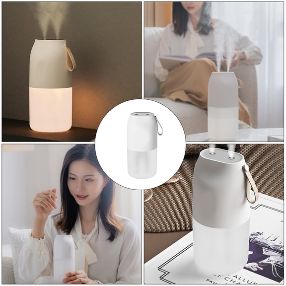 ifundom White Bedside Humidifier Set for Nightstand with Quiet , Compact and Easy to Use