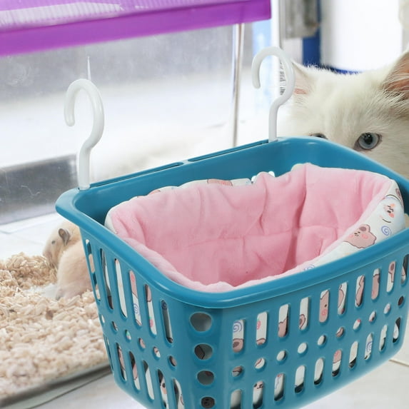 ifundom Small Pet Cotton Hammock, Watermelon Red Plush Bed, Warm and Cozy, Easy to Install for Hamsters, Squirrels, and Small Animals