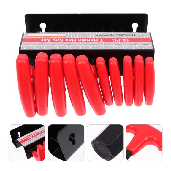 ifundom T-Handle Hex Wrench Set, Black, 1 Set - Durable Maintenance and Repair Tool Kit for Home and Workshop