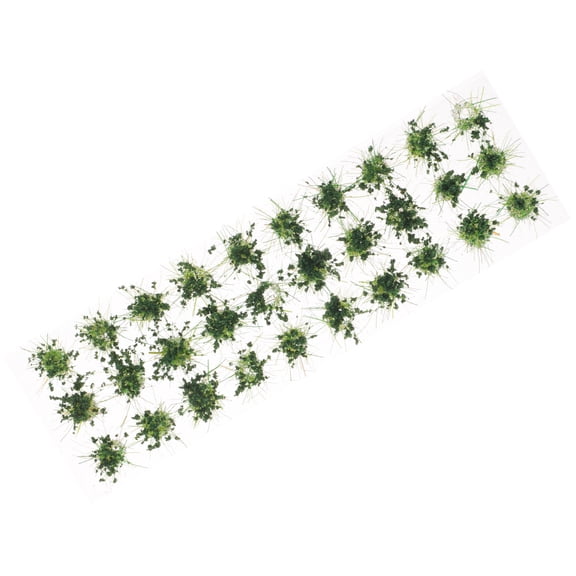 ifundom Miniature Grass Clusters 1 Sheet Realistic Plastic Model Scenery Decoration for Model Railways Dioramas and Crafts
