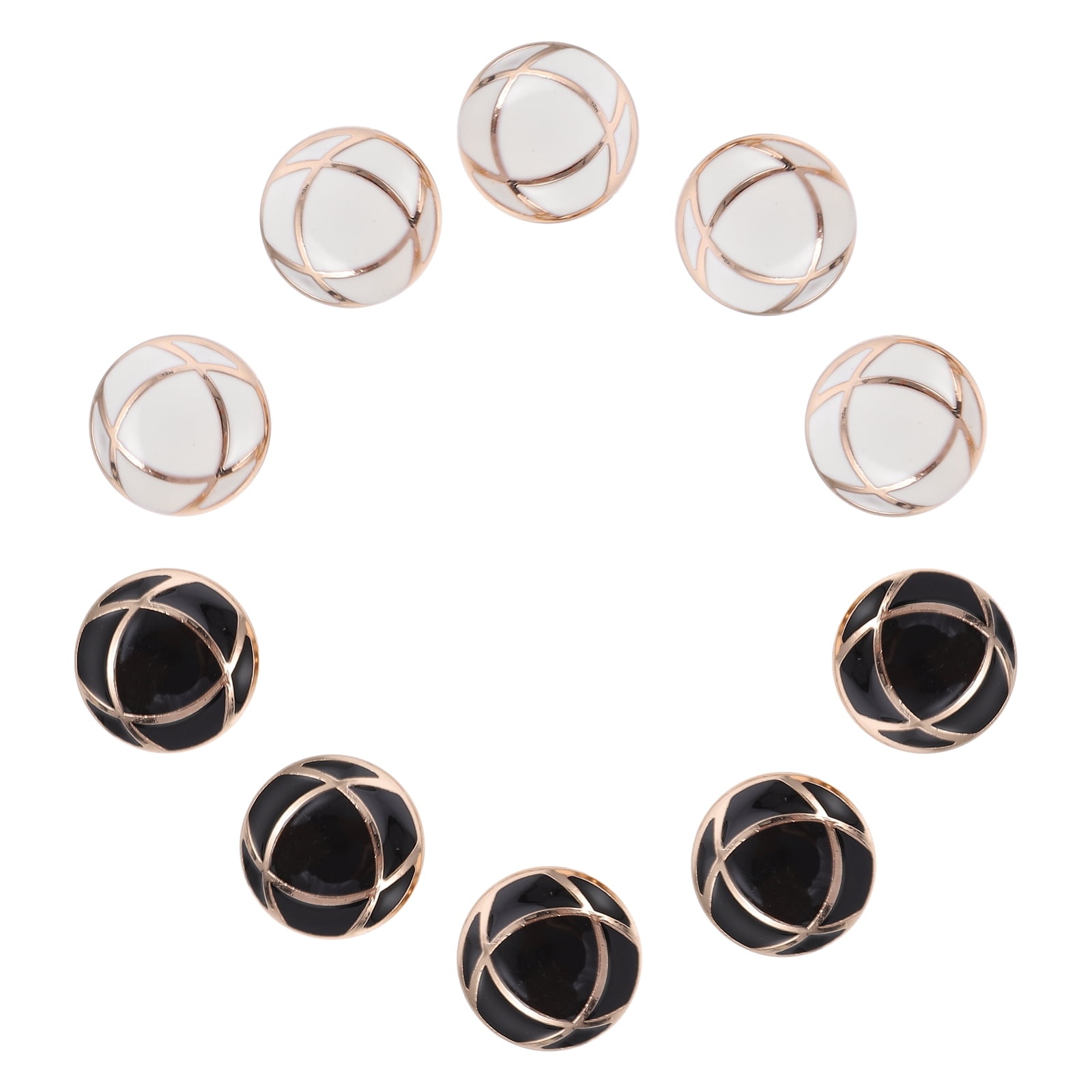ifundom 10-Pack Assorted Color Metal Buttons for Sewing, Clothing ...