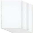 thumbnail image 1 of ifundom 100Pcs Loose Leaf File Pockets Convenient Document Folders Wear-Resistant File Protectors, 1 of 3