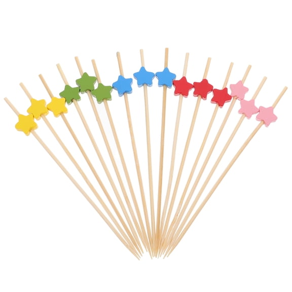 ifundom 100pcs Assorted Decorative Cocktail Picks for Appetizers and Party Snacks, Composite Material Toothpicks