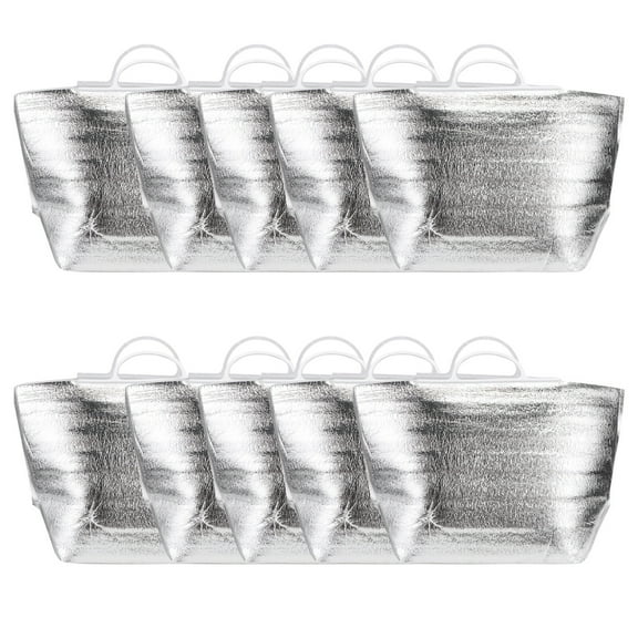 ifundom 10PCS Tote Food Insulation Bag Disposable Food Storage Bag Portable Food Freshness Protection Bag Thicken Food Storage Bag Heat Preservation Bag for Home Restaurant Camping
