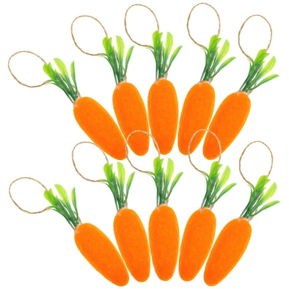 ifundom Easter Carrot Decorations Orange Foam Hanging Ornaments for Party and Home Decor