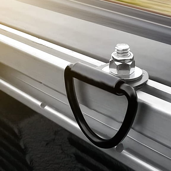 ifundom 10Pcs Carbon Steel Truck Tie Down Anchor with Rust Resistant Black Coating