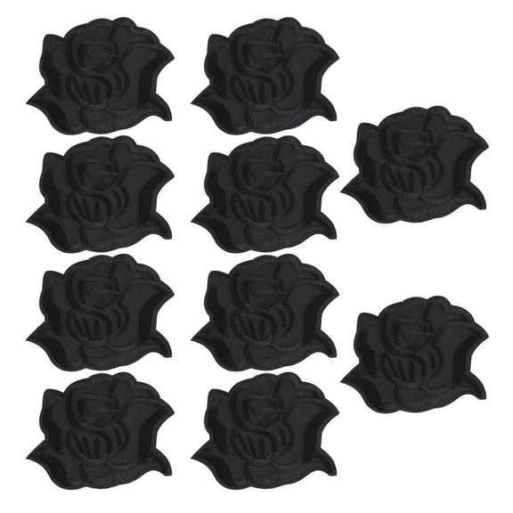 ifundom Clothes Patch Black Polyester Twill Fabric Creative Pattern Patches for Sewing and Crafting
