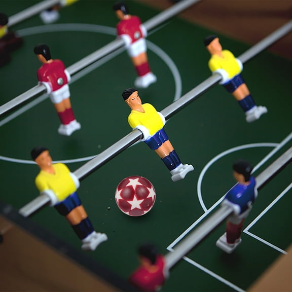 ifundom 10-Pack Dark Red Plastic Foosball Lightweight Replacement for Table Soccer Game Accessories