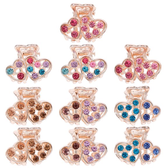 ifundom 10Pcs Half Bun Hairpin Assorted Color Styling Hair Clamp for Graceful Hair Decoration