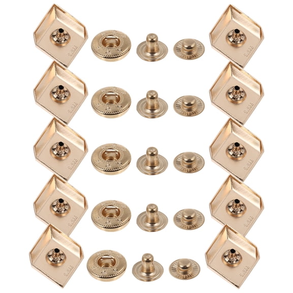 ifundom 10 Sets Metal Fastener Buttons for Sewing Crafts, Decorative Garments, Coats, Jackets, Accessories