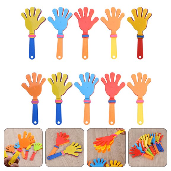 ifundom 10-Pack Funny Hand Clapper Party Favor Toys for Home, Kids, and Events - ABS Plastic Noise Maker