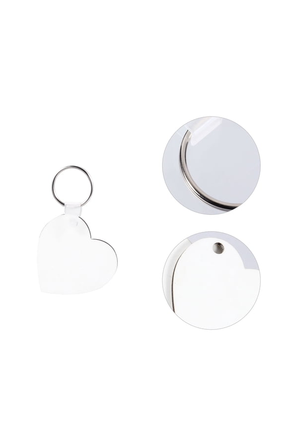 10pcs Keychain Blanks for Sublimation Heat Transfer Craft Projects, Metal Key for Custom