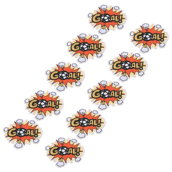ifundom 10pcs Soccer Embroidered Applique Patch for Teams Fans, 6.8x6.7 Cm