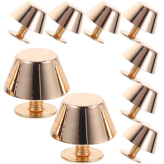 ifundom DIY Handbag Studs in Golden Zinc Alloy - Durable Metal Spikes 12Pcs