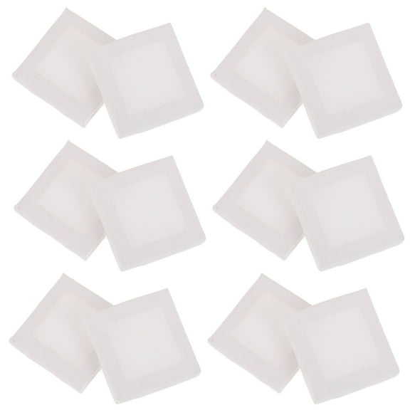 ifundom 12Pcs White Blank Canvas Panels for Versatile Painting and Drawing