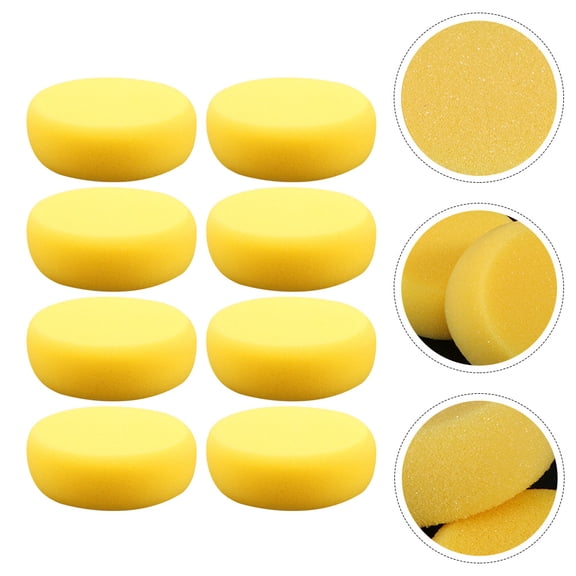 ifundom 15-Piece Yellow Painting Sponge Set with Soft Texture for Smooth Watercolor, Pottery, Craft and Art Project Use