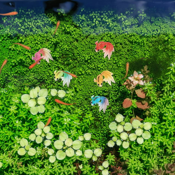 ifundom 15-Piece Tropical Fish Figurine Set Aquarium Decorations Assorted Colors for Garden, Lawn, Fish Tank