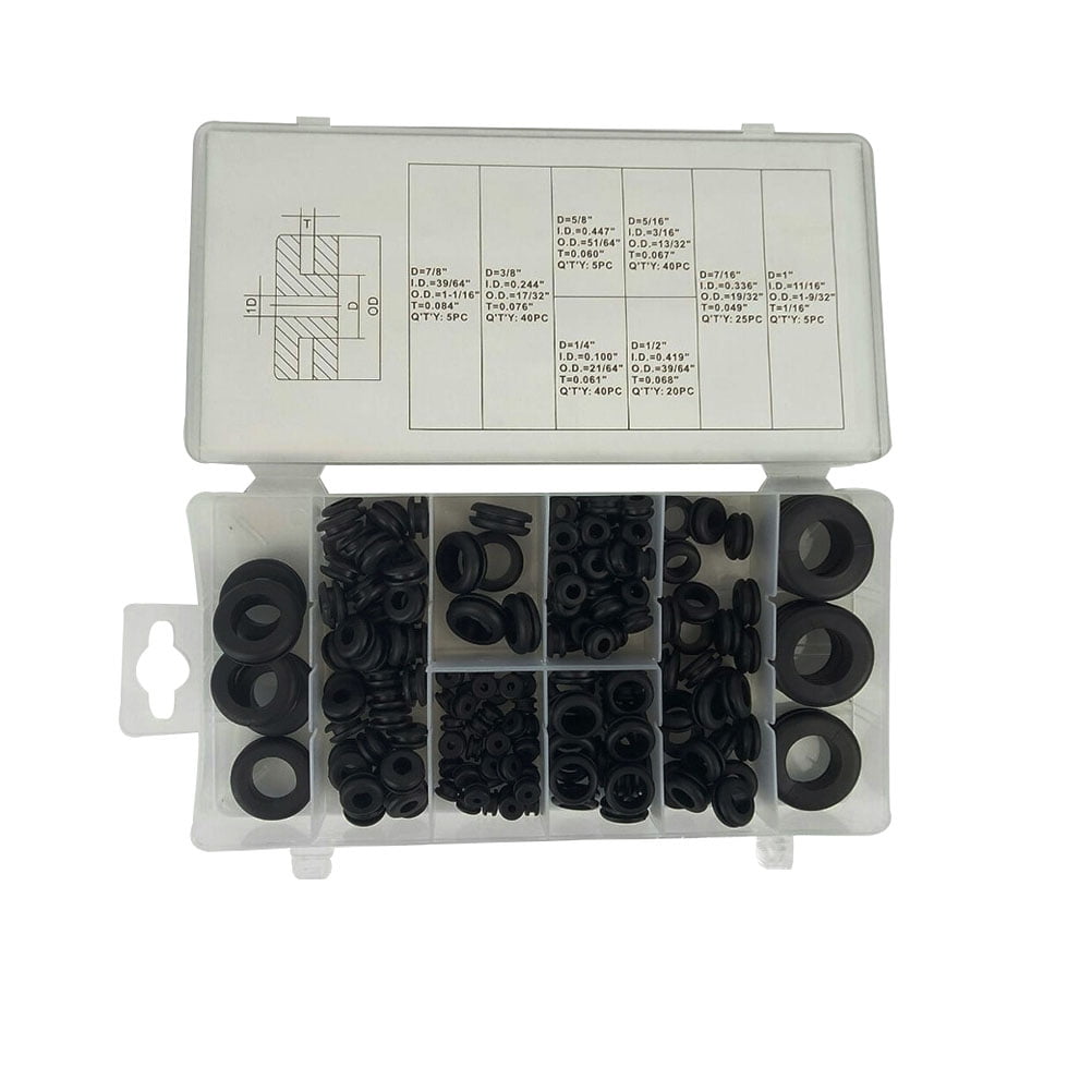 ifundom 180Pcs Ring Rubber Insulation Gasket Washer Seals Car Air ...