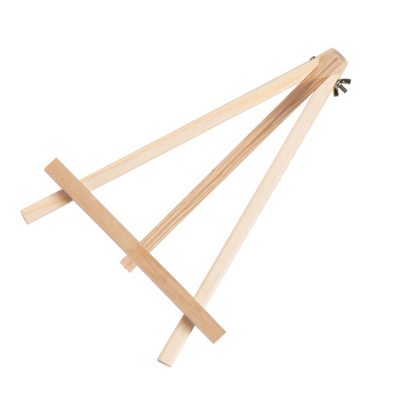 ifundom Wooden Mini Triangular Easel Stand for Artists, Display and Art Supplies Holder