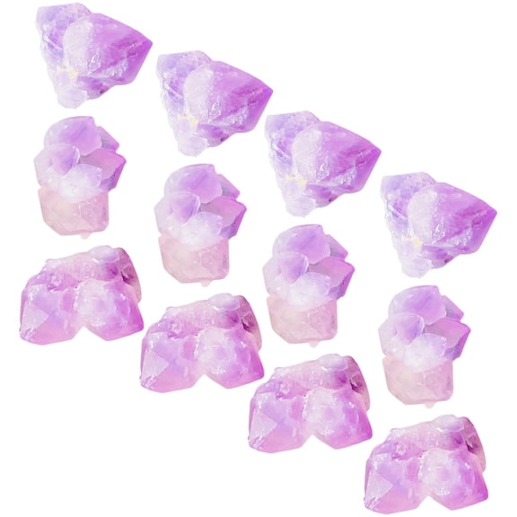 ifundom Amethyst Crystal Decorative Stones for Home and Office, Natural Healing Rocks for Relaxation, Energy, 1 Pack