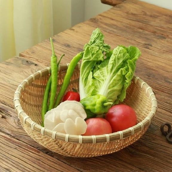ifundom Handwoven Fruit Basket 1 Pack for Kitchen Storage, Home Organization, and Decorative Use