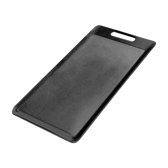 ifundom 1-Pack Non-Stick Cast Iron Grill Plate Barbecue Pan for Outdoor Cooking Black