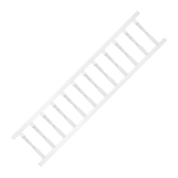 ifundom White Mini Handrails for Dollhouse Accessories, 1 Pack Decorative Model Building Details, Perfect for Miniature Craft Projects