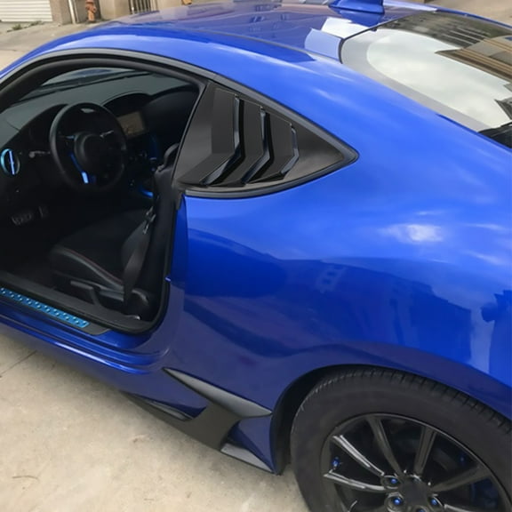 ifundom 1 Pair Window Louvers Black ABS Prevent Scratching Car Exterior Decorations