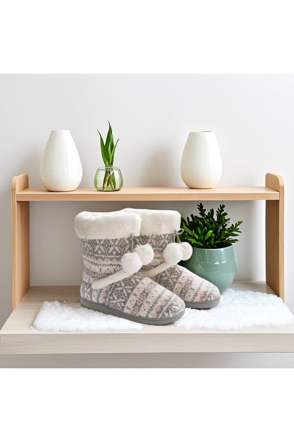 1 Pair Women's Comfortable Winter Boots Non Warm Breathable Household Footwear for Cold Weather