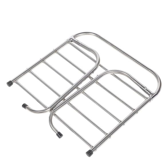 ifundom Portable Stainless Steel Folding Drying Rack with Telescopic Clothes Hanger, Anti-Rust Laundry Organizer for Home Use