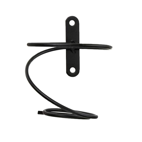 ifundom 1Pc Iron Wine Bottle Shelf Black Wall Mounted Holder for Chic Storage