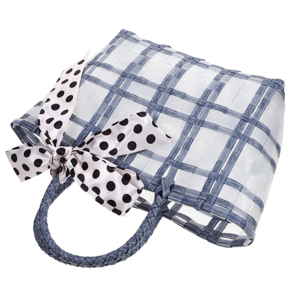 ifundom Flexible Plastic Hand Basket Large Capacity Storage Bag for Shopping, Beach, Home, and Outdoor Use