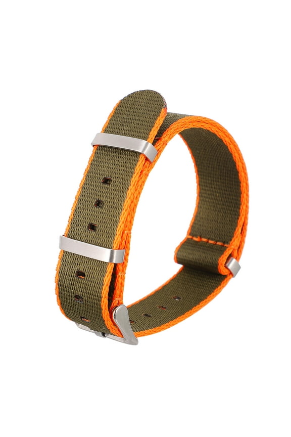 Green Nylon Watch Band Strap for Outdoor Use, Replacement Wristband for Men and Women