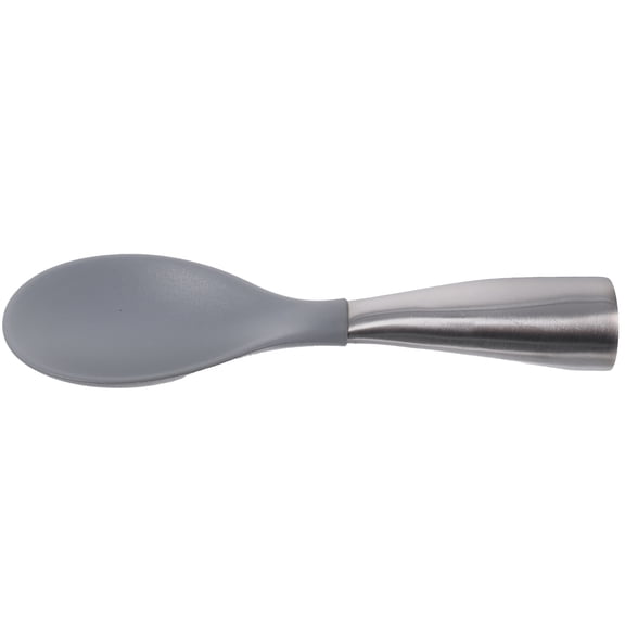 ifundom 1Pc Large Silicone Rice Scoop with Stainless Steel Handle Practical Kitchen Gadget