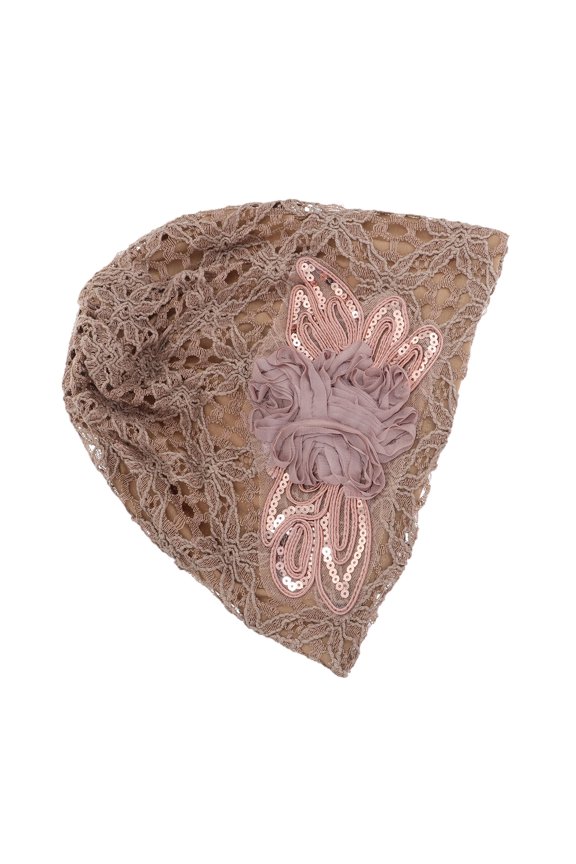 1Pc Khaki Sleeping Cap Hair Care Hat for Thick Curly Hair Warm Air Flow