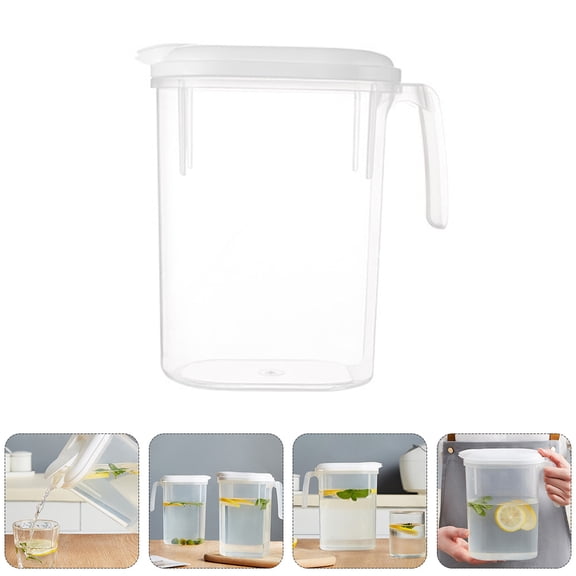 ifundom Large Capacity Plastic Water Kettle Jug for Home Use, White, Easy to Clean Beverage Container