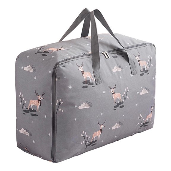 ifundom 1Pc Oxford Cloth Pouch Clothing Storage Bag Quilt Bag Moving Doggy Bag (Gray)
