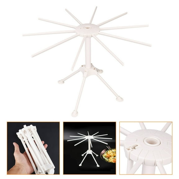 ifundom 1Pc Air-Dried Noodle Rack Foldable White Pasta Storage Rack Easy Setup