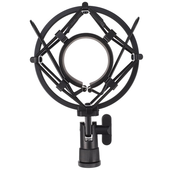 ifundom Portable Metal Microphone Shock Mount Rack, Mic Stand Accessory for Indoor and Outdoor Recording