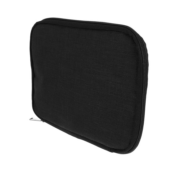 ifundom Black Portable Watch Strap Organizer Pouch, Scratch-Resistant Travel Storage Case for Watches & Accessories