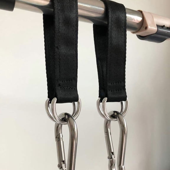 ifundom 1Pc Black Pulley Hanging Rope for Fitness Standard Pull Up and Chin Up Bars Workout Equipment