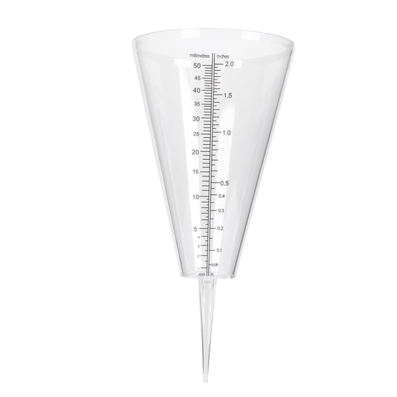 ifundom Rainfall Measuring Cup with Cone Shape and Sturdy Spike, Accurate Outdoor Garden Water Gauge Tool