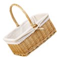 thumbnail image 1 of ifundom 1Pc Lightweight Willow Basket with Handle for Home Fruit Storage and Picnic Use, 1 of 8