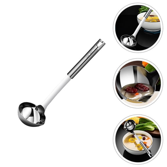 ifundom 1Pc Stainless Steel Oil Filter Spoon Soup for Kitchen Oil Separation