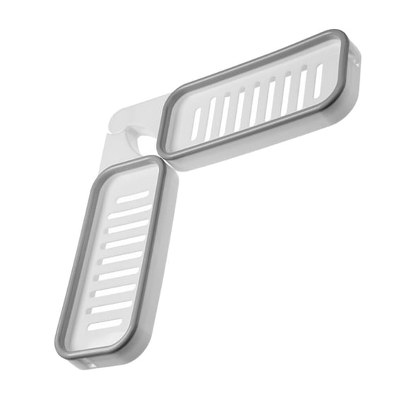 ifundom Corner Countertop Organizer Rotatable Seasoning Racks White 1Pack