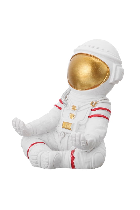 White Astronaut Wall Hook 1Pc Self-Adhesive Decorative Key Holder Mobile Phone Stand Hanger for Home Organization