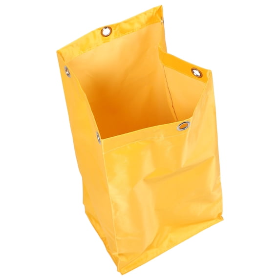 ifundom Yellow Replacement Cleaning Cart Bag for Janitorial Trolley - , Easy to Use, Fits Standard Janitorial Carts, 1 Piece